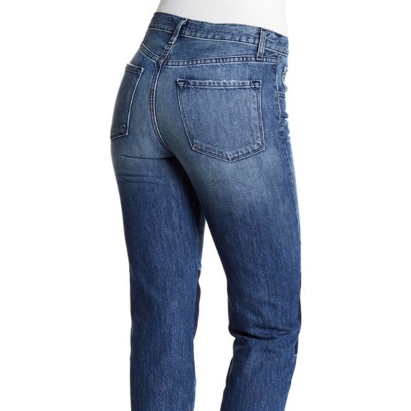 J Brand Low Rise Cuffed Two Tone Jeans - Picture 3 of 4